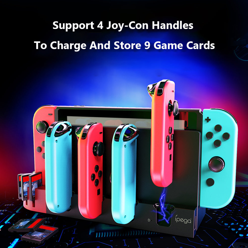 IPEGA PG-SW071 Console Holder Charging Stand Base with LED Indicator for Nintendo Switch Joy-Con IPEGA PG-SW071 Console Holder Charging Stand Base with LED Indicator for Nintendo Switch Joy-Con